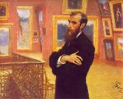 llya Yefimovich Repin, Portrait of Pavel Mikhailovich Tretyakov